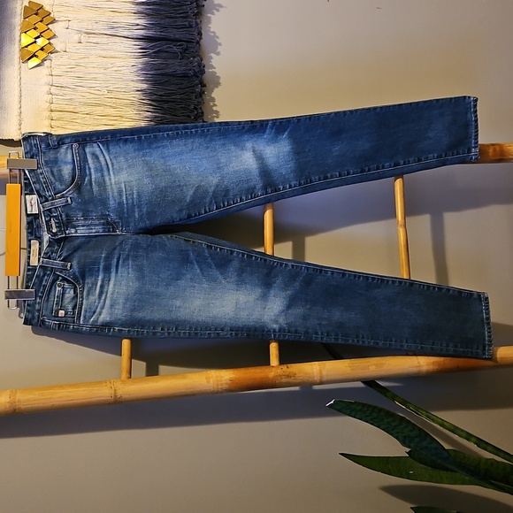 AG Adriano Goldschmied Blue Straight Leg Jeans - Picture 1 of 9